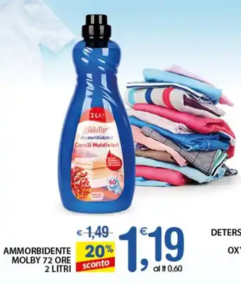 Qui Discount Ammorbidente Molby 72 Ore 2 Litri offerta