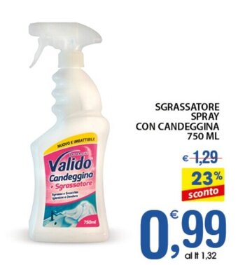 Sgrassatore Spray Con Candeggina 750 ml