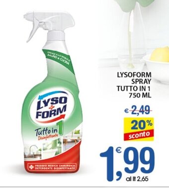 Lysoform Spray Tutto In 1 750 ml