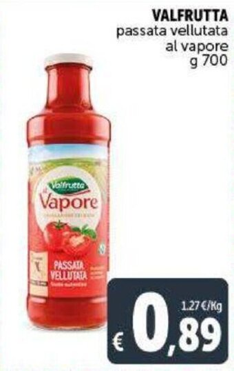 Deco Supermercati Valfrutta passata vellutata al vapore g 700 offerta