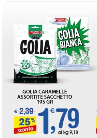 Golia Caramelle Assortite Sacchetto 195 gr