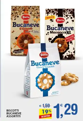 Qui Discount Biscotti Bucaneve Assortiti offerta