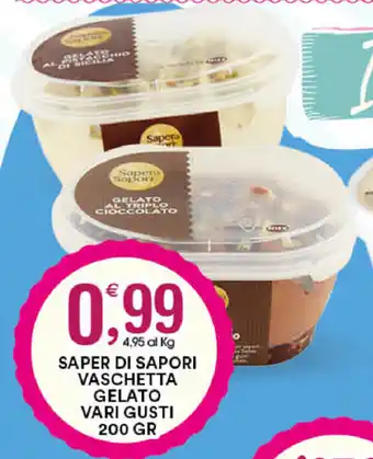 Gecop Saper di Sapori Vaschetta Gelato Vari Gusti 200gr offerta