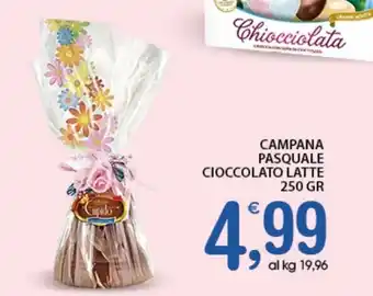Qui Discount Campana Pasquale Cioccolato Latte 250 gr offerta