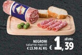 Deco Supermercati Negroni salame napoli offerta