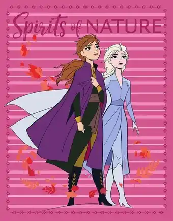 Disney plaid in coral 100x140 disegno frozen 2
