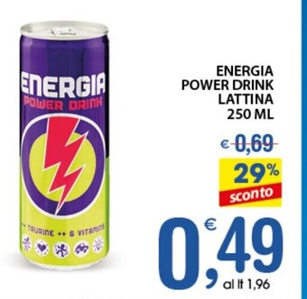 Energia Power Drink Lattina 250 ml