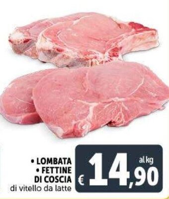 Deco Supermercati Lombata / Fettine di Coscia di vitello da latte offerta