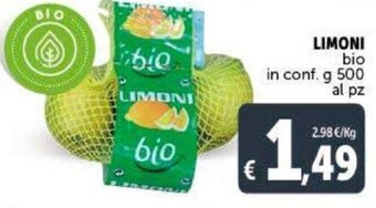Deco Supermercati Limoni bio g 500 offerta