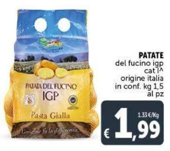 Deco Supermercati Patate del fucino igp kg 1,5 offerta