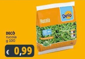 Deco Supermercati Decò rucola g 100 offerta
