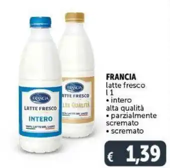 Deco Supermercati Francia latte fresco l 1 offerta