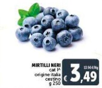 Deco Supermercati Mirtilli Neri g 250 offerta