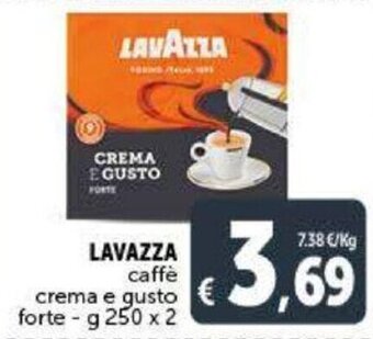 Lavazza caffè crema e gusto forte g 250 x 2