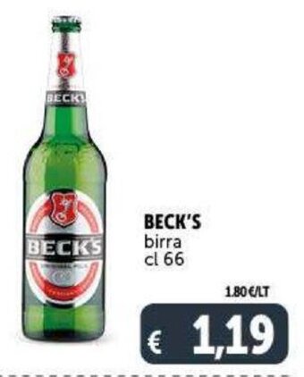 Deco Supermercati Beck's birra cl 66 offerta