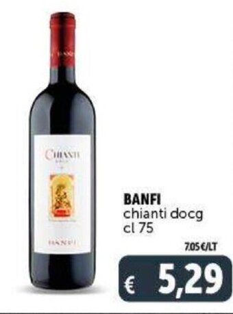 Deco Supermercati Banfi chianti docg cl 75 offerta
