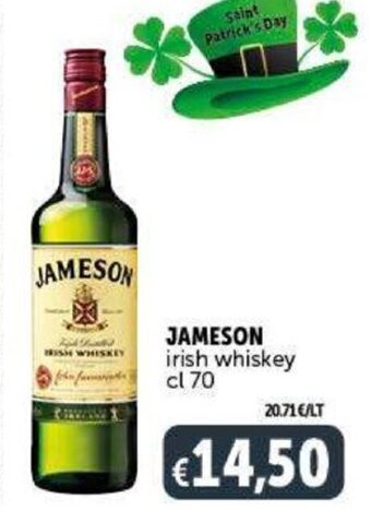 Jameson irish whiskey cl 70