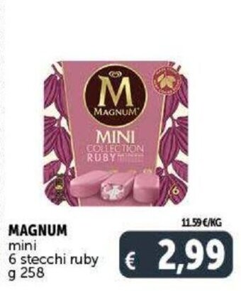 Deco Supermercati Magnum mini 6 stecchi ruby g 258 offerta