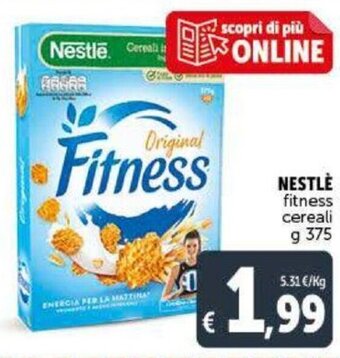 Deco Supermercati Nestlè fitness cereali g 375 offerta