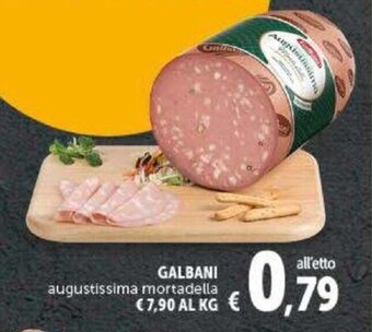 Deco Supermercati Galbani augustissima mortadella offerta