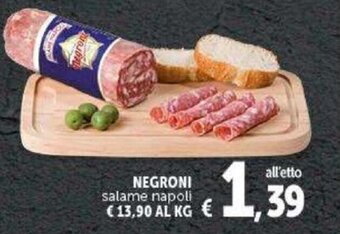 Negroni salame napoli