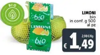 Deco Supermercati Limoni bio g 500 offerta