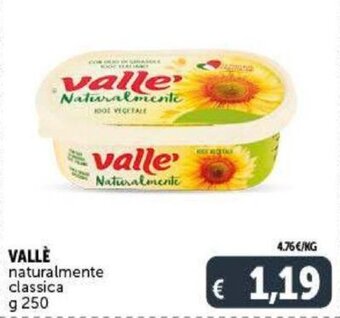 Deco Supermercati Vallè naturalmente classica g 250 offerta