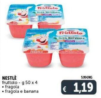 Deco Supermercati Nestlè fruttolo g 50 x 4 offerta