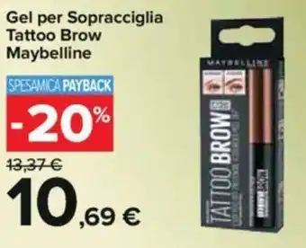 Maybelline Gel per Sopracciglia Tattoo Brow