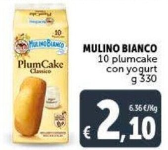 Deco Supermercati Mulino Bianco 10 plumcake con yogurt g 330 offerta