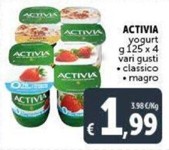 Deco Supermercati Activia yogurt g 125 x 4 offerta