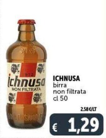 Deco Supermercati Ichnusa birra non filtrata cl 50 offerta