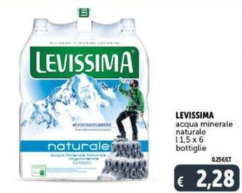 Levissima acqua minerale naturale l 1,5 x 6 bottiglie