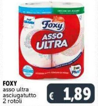 Deco Supermercati Foxy asso ultra asciugatutto 2 rotoli offerta
