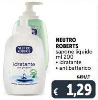 Deco Supermercati Neutro Roberts sapone liquido ml 200 offerta