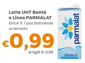 Tocal Parmalat Latte UHT Bontà e Linea lt 1 offerta