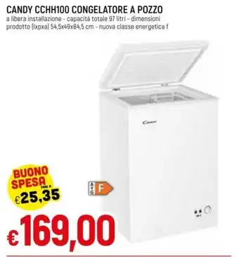 Famila Candy CCHH100 Congelatore a Pozzo offerta