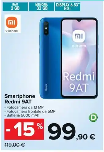Carrefour Redmi 9AT Smartphone offerta