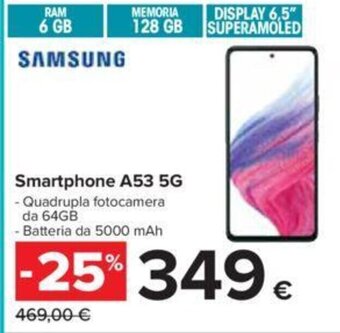 Carrefour Samsung Smartphone A53 5G offerta