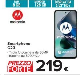 Carrefour Motorola Smartphone G23 offerta