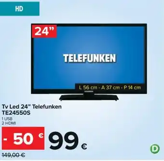 Telefunken Tv Led 24 TE24550S