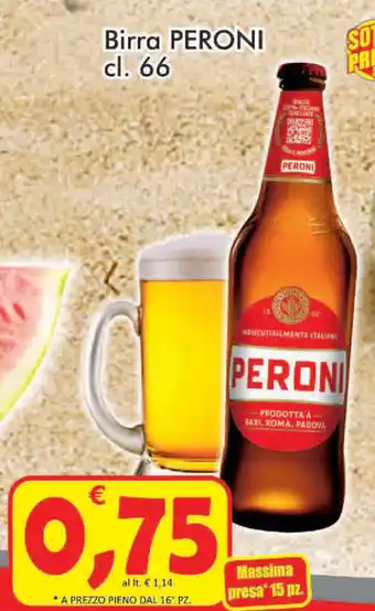Paghi Poco Peroni Birra 66cl. offerta