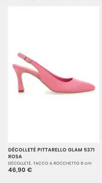 Ecollete pittarello glam 5371 rosa