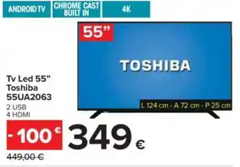 TOSHIBA Tv Led 55 55UA2063