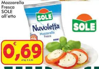 Paghi Poco Sole Mozzarella Fresca all'etto offerta