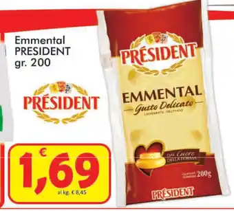 Paghi Poco Président Emmental 200gr offerta