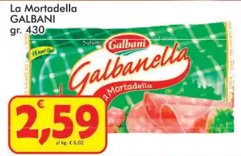 Paghi Poco Galbani La Mortadella 430gr offerta