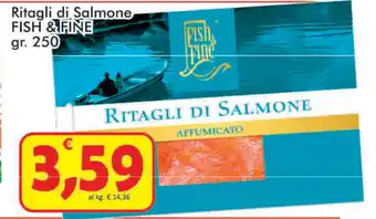 Paghi Poco Fish & Fine Ritagli di Salmone 250gr offerta