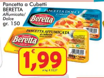 Paghi Poco Beretta Pancetta a Cubetti 150gr offerta