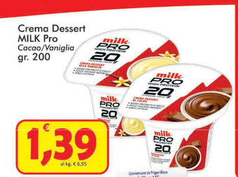 Paghi Poco Milk Pro Crema Dessert 200gr offerta